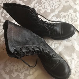 Roxy Boots juniors teen black lace up combat boots